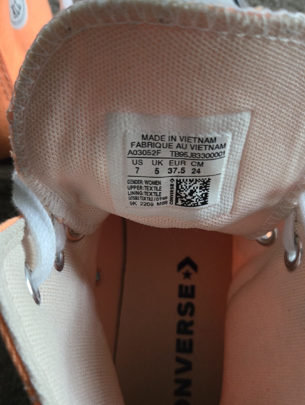 Orange Converse High-Top Chuck Taylor Platform Sneakers - Picture 5 of 5